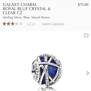 Pandora Royal Blue Crystal Charm